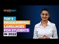 Top 5 Programming Languages For Students In 2026 | Best Programming Languages 2026 | Simplilearn