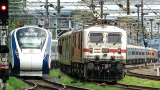 Vaigai Express giving way to overtake Tirunelveli Vande Bharat Express | Indian Railways