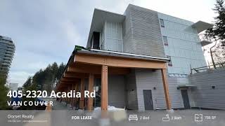 2-Bed Rental Home Tour @ 2320 Acadia Rd, Vancouver | leləm̓ living