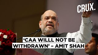 Amit Shah: 'CAA to Stay, Those Protesting Can Continue', Says Home Minister Amit Shah