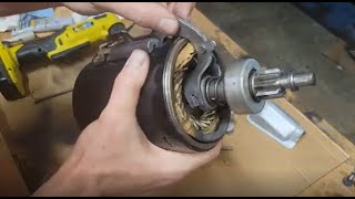 Jeep CJ7 1981 258 Starter removal, rebuild, install