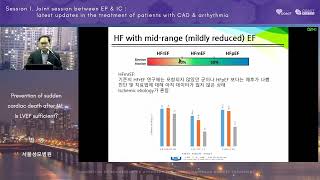 AUDITORIUM 2024 WCS 1-3 : Prevention of sudden cardiac death after MI: Is LVEF sufficient? 최 영