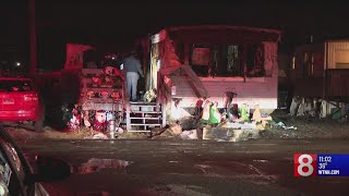 Police, fire crews investigating fire at Groton mobile home park