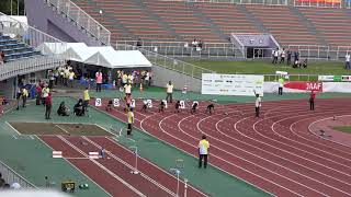 茨城国体2019 少年男子B100m準決勝2組 Taiki MACHII 10.87(-0.4)