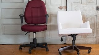 repurposed desk chairs | megan's office makeover