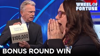 🎉 Our First $100,000 Bonus Round Winner of the Season! 🎉 | Wheel of Fortune