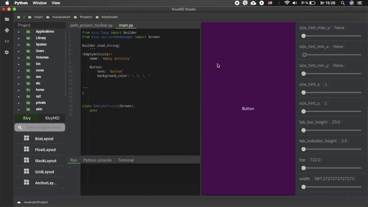 Kivymd Studio Youtube