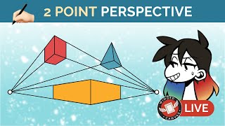 🔴 Drawing in 2-Point PERSPECTIVE! ✍🏼 Digital Art w/ Jessie Chang