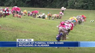 Reports of funeral home scams increasing in Alabama