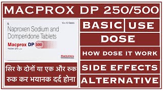 MACPROX DP 250/500 mg Tablet Use | Dose | Side effects || Best medicine for MIGRAINE ||