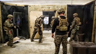 Recon Marines Close Quarters Tactics Drills • Room Clearing