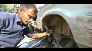 Maruti Suzuki omini van front shockobserber repair bijapur work #viralvideo #bijapurwork #highlights