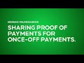 How to get a proof of payment for once-off payments