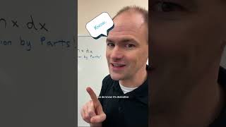How to Find an Antiderivative With Integration by Parts #shorts