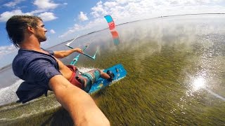 Kiteboarding On Insane Flat