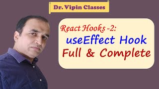 React Hook useEffect Example | React Hook #2 | Dr Vipin Classes