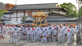 令和6年  京都市  京都祇園祭  神輿洗式 28日　神輿洗奉告祭  舞殿から神輿庫へ