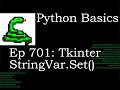 Python Basics Tutorial Calculator Tkinter StringVar Set Method