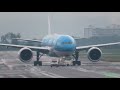 fod on the taxiway rainy wet landing klm boeing 777 300er ph bvs airplane spotting mnl rpll