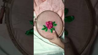 വെറും 2 മിനുട്ടിൽ ചെയ്യാം #Woven satin roses#3D roses #Spider web roses #DIY#embroidery #sabnas arts