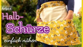 Schürze nähen / Halbschürze selber nähen