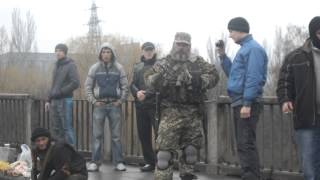 Славянск под контролем зелёных человечков/Sloviansk controlled green men