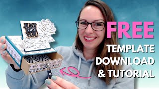 Super Easy Pop Up Easel Gift Box Tutorial & FREE DOWNLOAD!