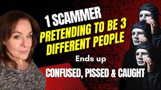 Scammer Playing 3 Roles Ends Up Confused, Pissed & Caught