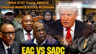 UMVA ICYO Trump ABWIYE Tshekedi WANZE KUJYA MUNAMA • ABANYAMAKURU BARASOHOWE TANZANIA•H.E KAGAME...