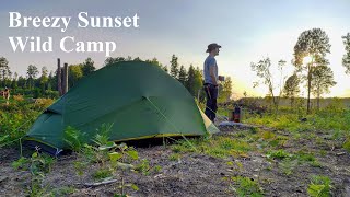 Breezy Sunset Wild Camp | Naturehike Cloud Up 2 | August 2023 [English]