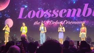 231005 Loossemble - Intro Ment | 'The U.S Debut Ceremony' Showcase in Oakland [4K Fancam]