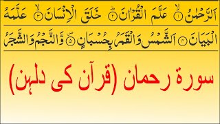 Surah Rahman | Daily Quran Tilawat | Quran Recitation | Quran Surah | Quran ki Dhulhan Surah Rahman