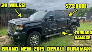 Rebuilding a Totaled 2019 GMC Denali Duramax With Only 39 Miles