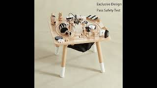 Asweets wooden activity table, playtime for kids.