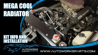 Mustang radiator 64-70 classic Mega Cool by Autoworks Parts