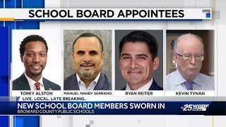 New Broward school board members sworn in following grand jury recommendation