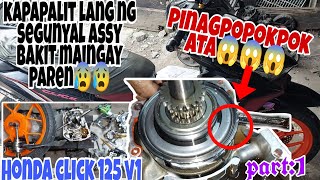 part:1 honda click ne sir pinagawa at gastos ng malaki pero maingay paren|pinagpopokpok ang segunyal