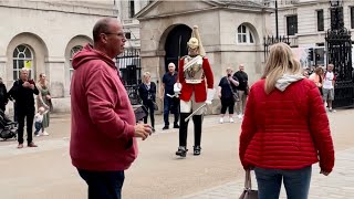 6ft 6” King’s Life Guard dominates the household cavalry