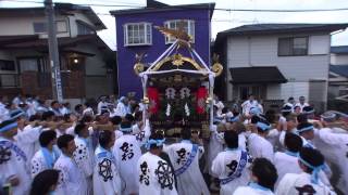 浜降祭  茅ヶ崎海岸 本村八坂神社 神輿渡御 2014年。