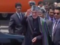 pm s swearing in afghanistan president karzai arrives in delhi