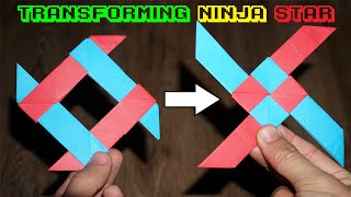The Transforming Ninja Star! (4-Pointed) - Amazing and Easy