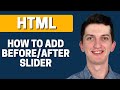 How To Add Before After Slider To HTML Website