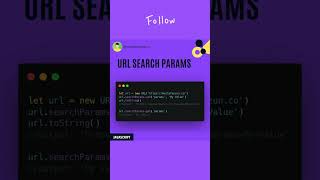 Javascript, URL Search Params #javascript #shorts