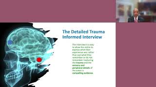 Trauma informed interview techniques