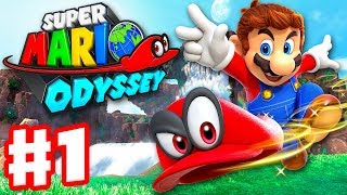Super Mario Odyssey - Gameplay Walkthrough Part 1 - Cap and Cascade Kingdom! (Ni