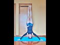 Practicing Headstand Variation!  Mukta Hasta Sirsasana C