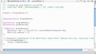 iPhone Development Tutorial - 32 - Creating the Array for singlePecker