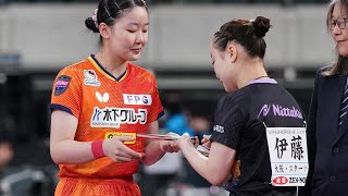 16歳・張本美和 史上最年少V＆2冠王手！伊藤美誠を圧倒して2年連続決勝へ【全日本卓球】