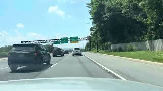 Driving from Concord Pike to Delaware Ave in Wilmington Delaware using I-95