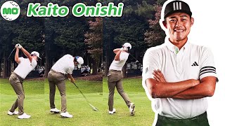 Kaito Onishi 大西魁斗 日本の男子ゴルフ スローモーションスイング!!!